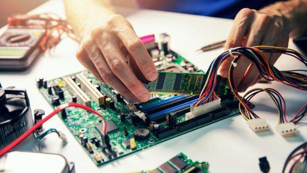 Step by step guide on how to repair a computer motherboard.