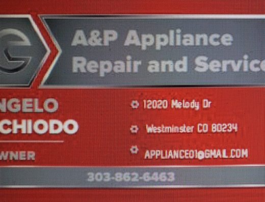 A & P Appliance Repair